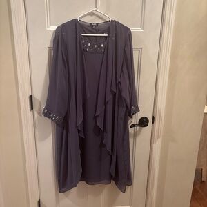 SLNY Slate Gray Dress 20W